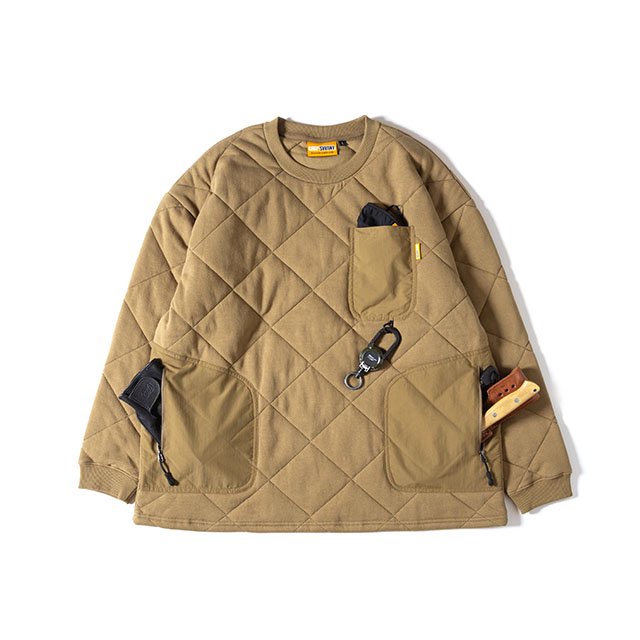 人気の 新品未使用 グリップスワニー CREW QUILT POCKET GEAR - スウェット - alrc.asia